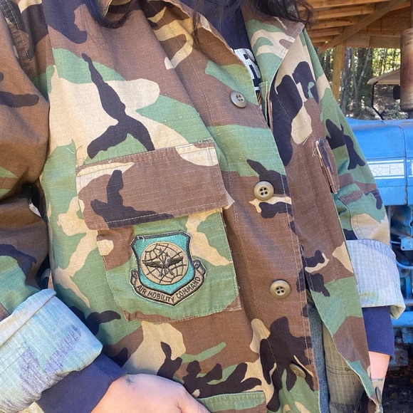 • 1990s US MILITARY BDU JUNGLE CAMO PRINT • - Picture 2 of 7